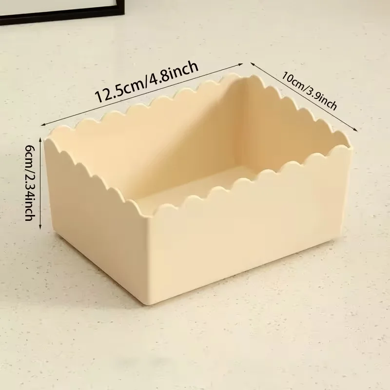 Clear Plastic Makeup and Office Desk Organizer with Drawers