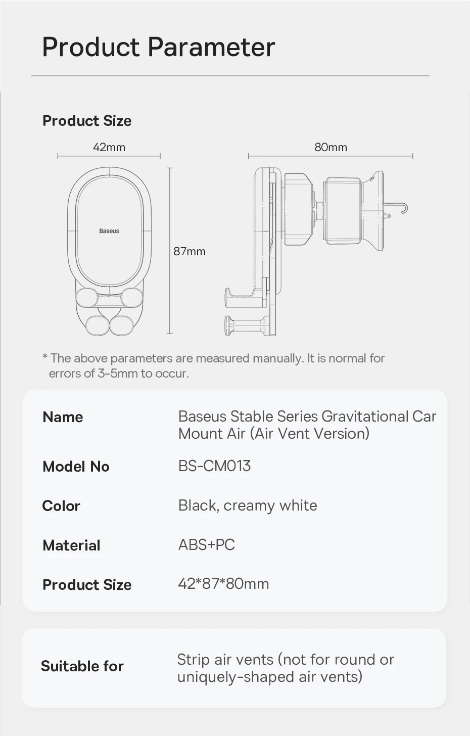 front view of phone holder in use