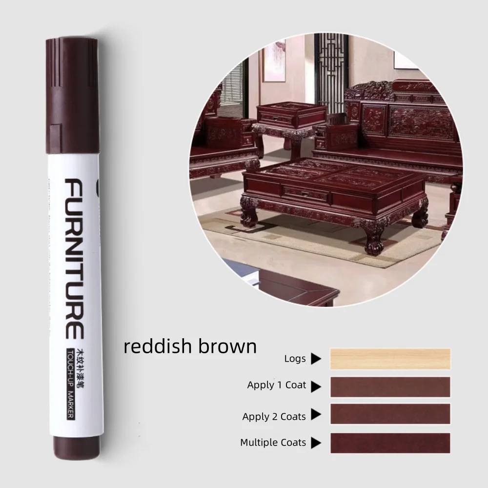 Wood Composite Grain Paint Touch-Up Markers for Furniture and Floor Repair