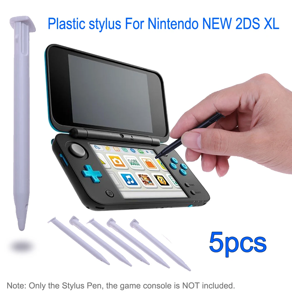 새로운 2DS LL 게임 콘솔용 5개 플라스틱 스타일러스 터치 스크린 펜 터치 펜슬 터치 스크린 스타일러스 펜