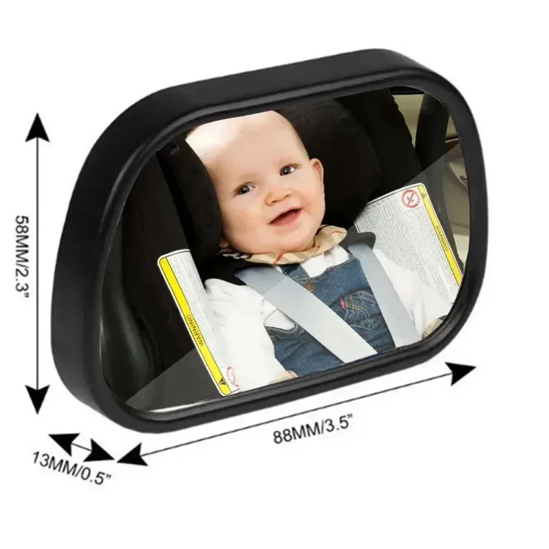 Adjustable Car Baby Rearview Mirror 2 in 1 Mini Safety Child Kids Convex View Car Mirror