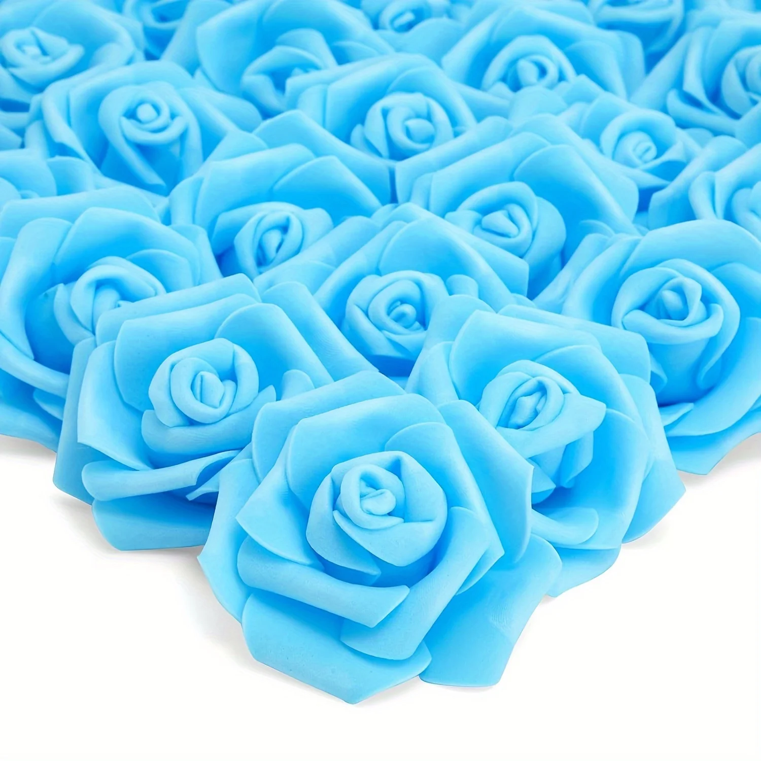 10/20 Stück Rose Künstliche Blumen Köpfe Schaum Gefälschte Blume für Zuhause Zimmer Dekor Hochzeit Dekoration Party Handwerk Kranz Geschenk Zubehör – Detail 9