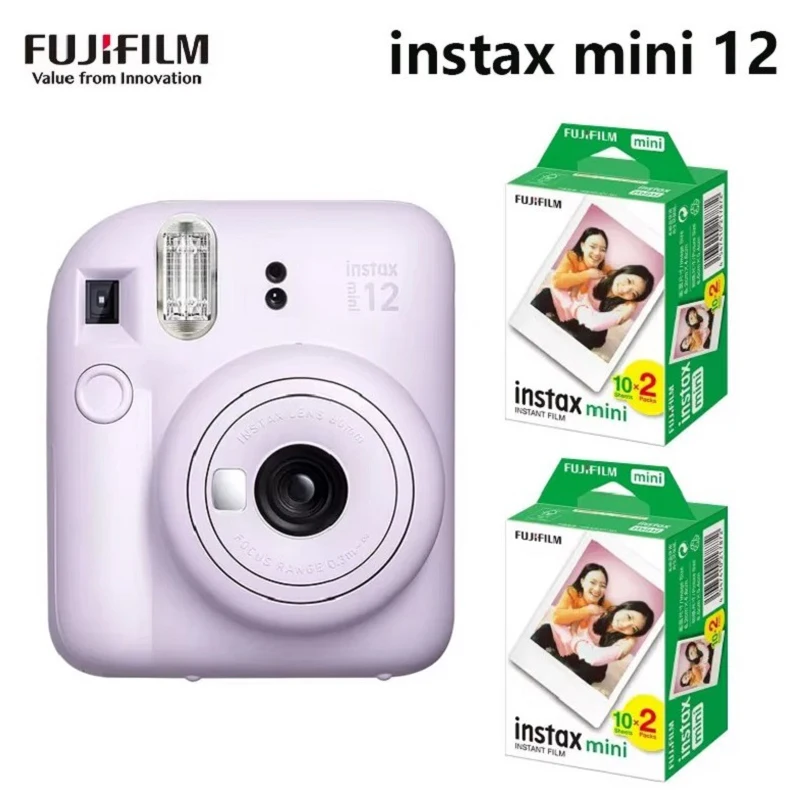 Genuine Fujifilm Instax Mini 12 Instant Camera With 20 Sheets Mini Film Paper Camera 1