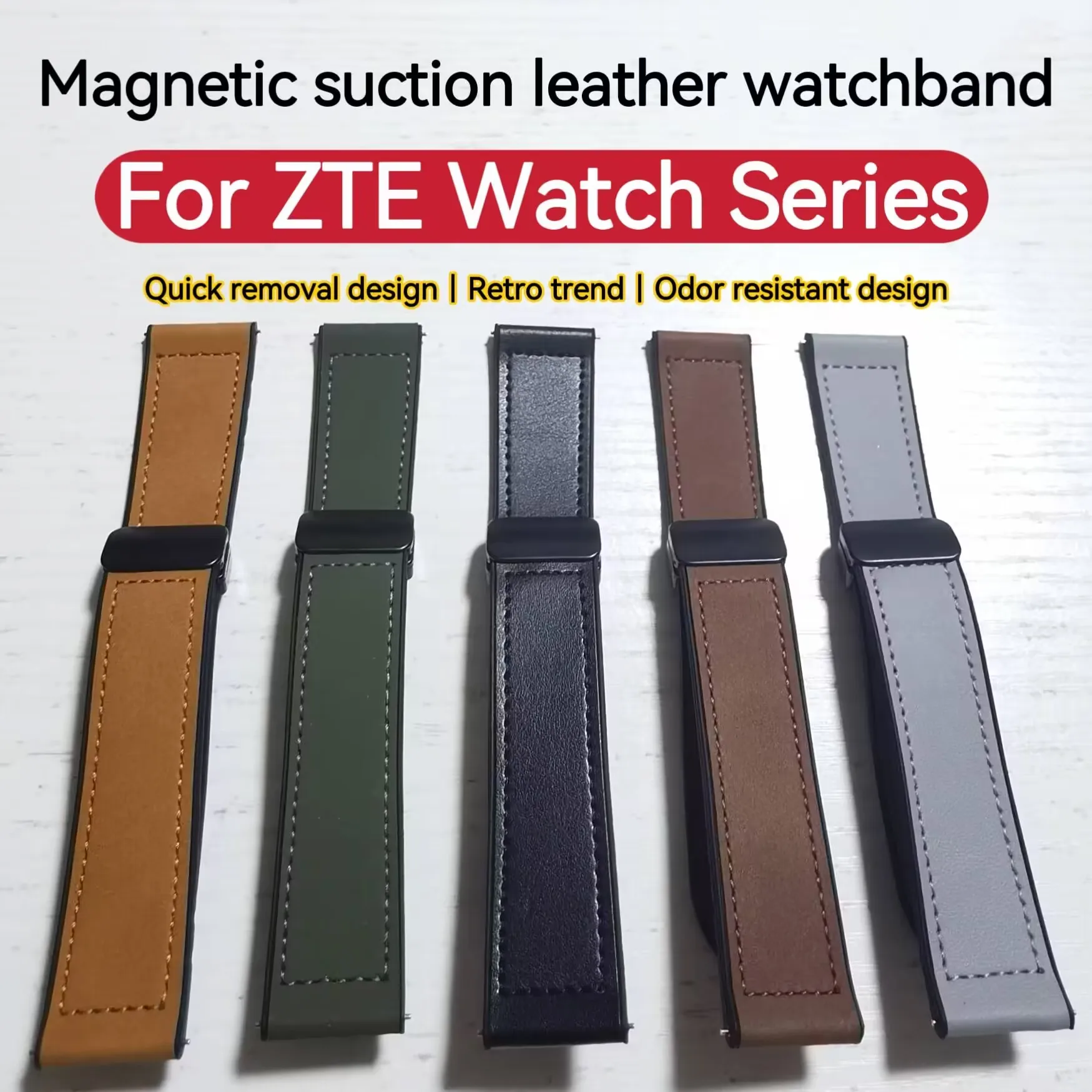 

Ремешок для часов ZTE Live Watch GT Магнитный винтажный деловой ремень высокого класса мягкий силиконовый приятный для кожи Спортивный Повседневный ремешок на запястье