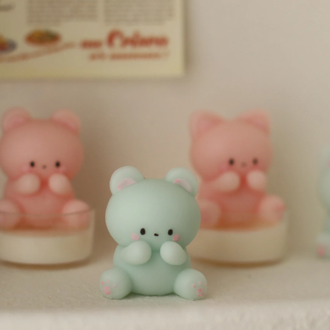 Cute Animal Rabbit Bear Cat Silicone Candle Mold DIY Chocolate Baking Cake Mold 3D Bunny Gypsum Silicone Handmade Soap