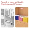 Foldable Storage Box Non-woven Clothes Fabric Bin Collapsible Cube Closet Drawers Organizer With Handle for Clothes,Sundries Box 6