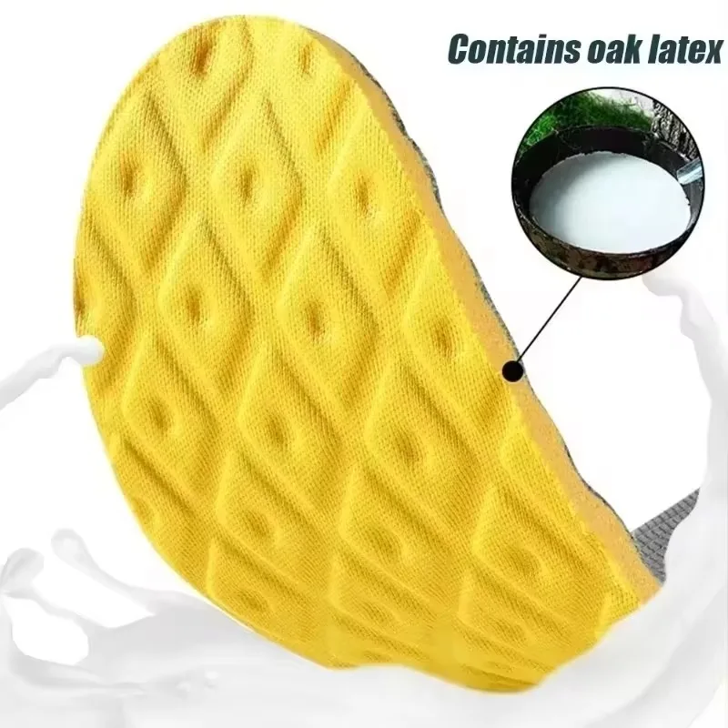 4D Latex Sports Insole Men Women Sneakers Shoes Pads for Summer High Elasticity Soft Breathable Running Insoles Sole Air Cushion shoe insoles
