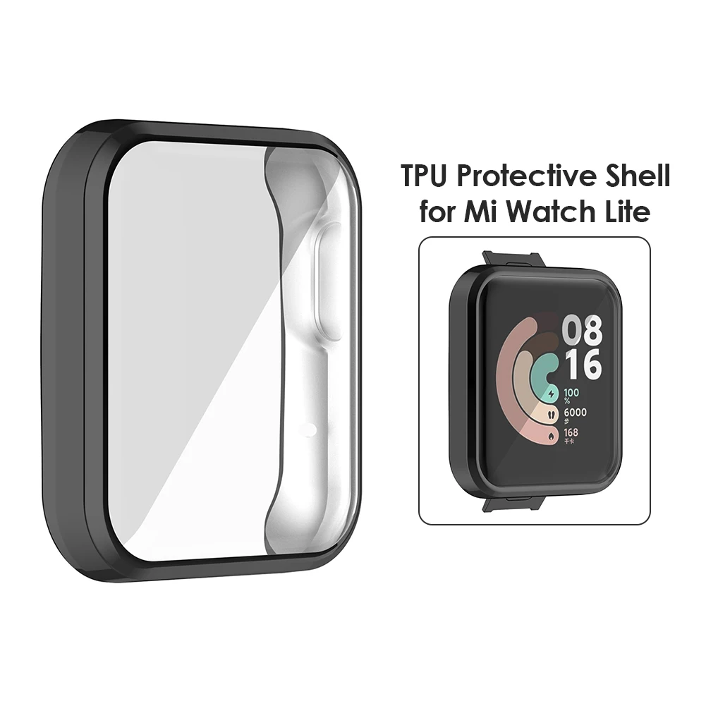 Case for Xiaomi Mi Watch Lite Redmi Watch Cover Bumper Shell Frame TPU Screen Protector Smartwatch Accessories