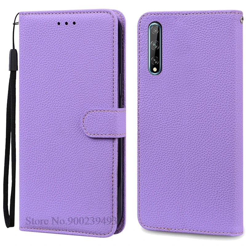 Luxurious Soft TPU Leather Flip Wallet Phone Case with Strap and Card Slots