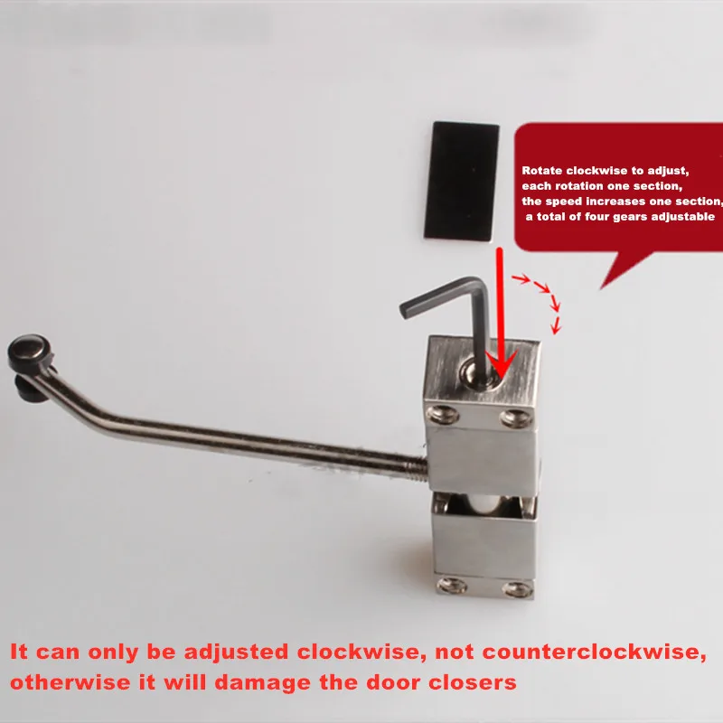 Stainless steel small household door closing device Invisible door simple spring automatic closing(DG388)