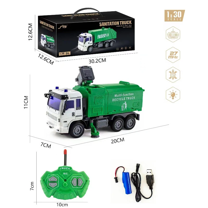 1/48 4CH Wireless Remote Control Engineering Truck Heavy Transport Truck Big Truck Dump Dump Truck Boy Model Toy 6