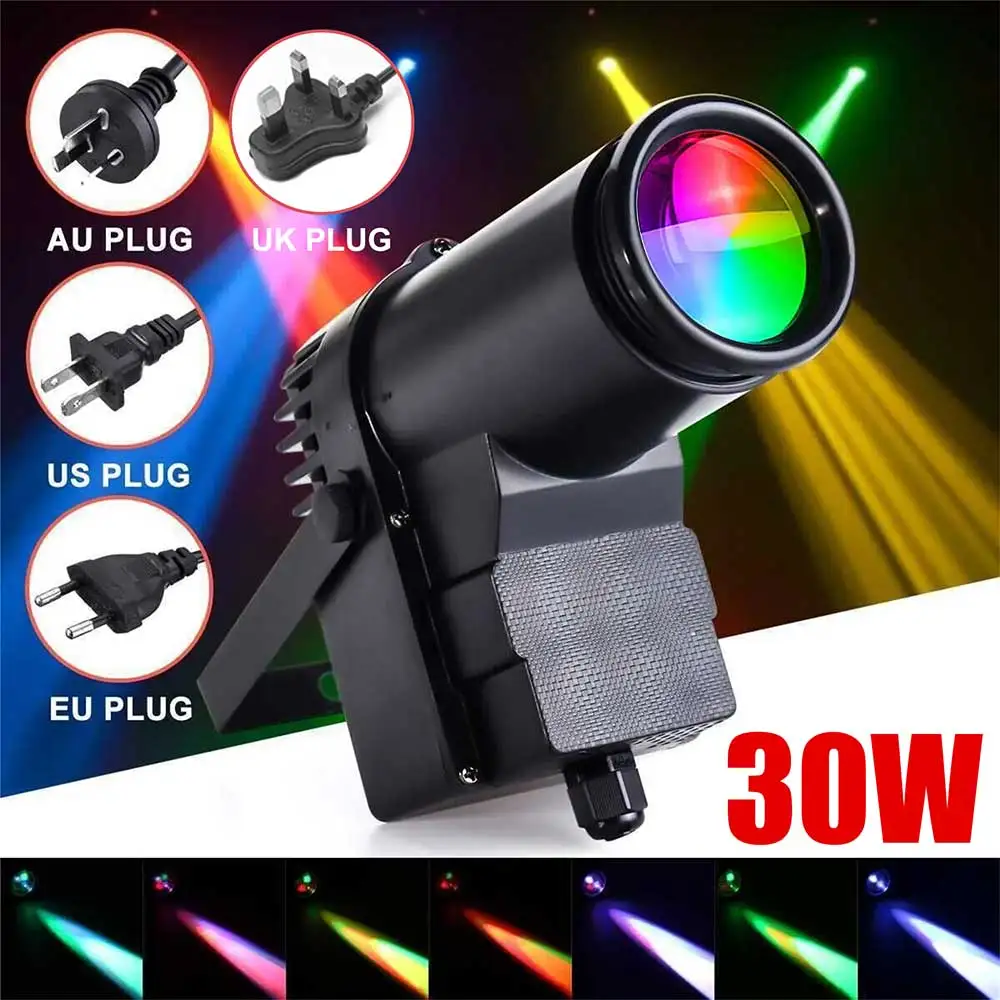 1品限り❤️80W ステージライト パーティーライト スポットライト DMX512 LED rgbwピンスポットライト、ステージライト、DJディスコ