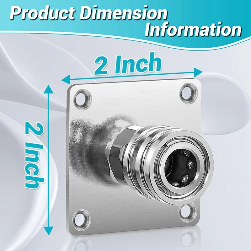 Pressure Washer Foam Cannon Holder, 1/4Inch Quick Connect Automatic Foam Cannon Mount, Stainless Steel Pressure
