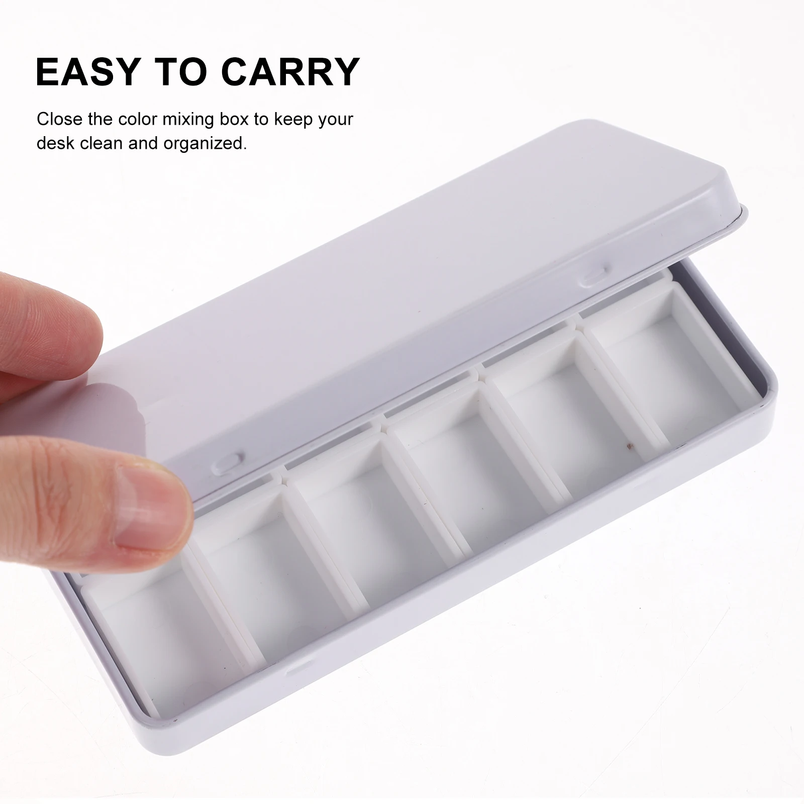 Empty Watercolor Paint Grid Pans Acrylic Oil Paints Tray Iron Storage Box Artists Palette Art Supplies paint tray color palette watercolor palette watercolor paint pans paint pots 12/21/24/45 Grids