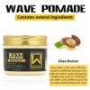 Shea Butter Wave Control Pomade Kit 360 Style Strong Hold Long Lasting Curly Hair Cream With Brush Silk Rag Cap Tool Accessony 2