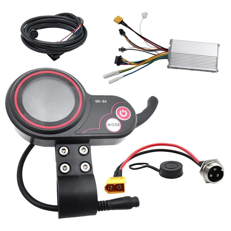 

QS-S4 72V Thumb Throttle LCD Display Meter+48V 800W Controller+XT-60 Kit Only For Zero 11X Electric Scooter 6PIN Display