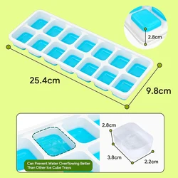 Premium Ice Cube Tray Set with Removable Lid - Easy - Release, BPA - Free, Stackable (1pcs randomcolor)