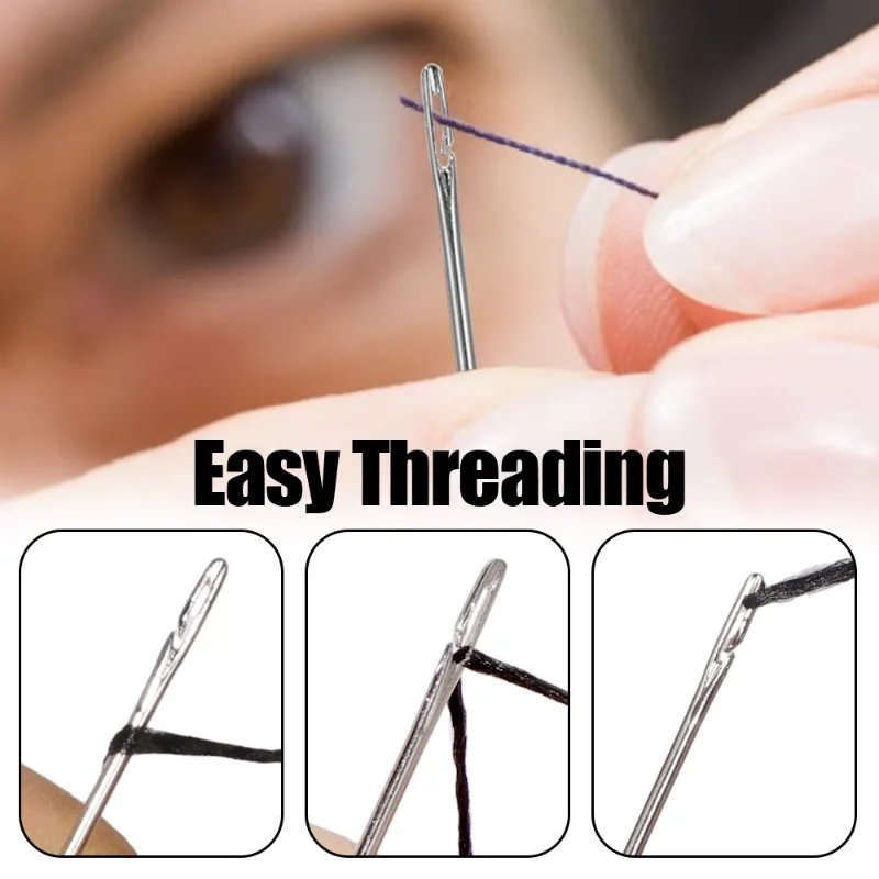 Hot 1 package Aluminum Needles threader Couture Tool Sewing Needle Threader  silver - AliExpress