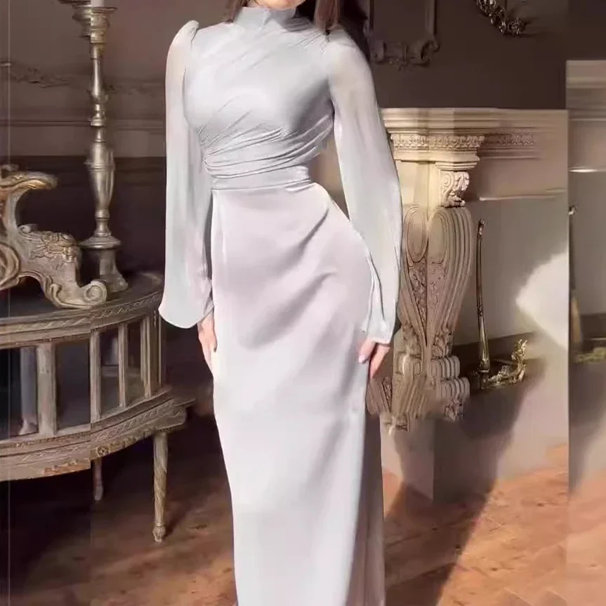 Suspenders Flare Casual Long Big-Pocket Dress