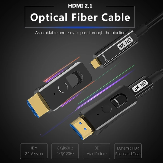 Moshou 8K Micro HDMI to HDMI Cable Male to Male Cable 1m 1.5m 3m