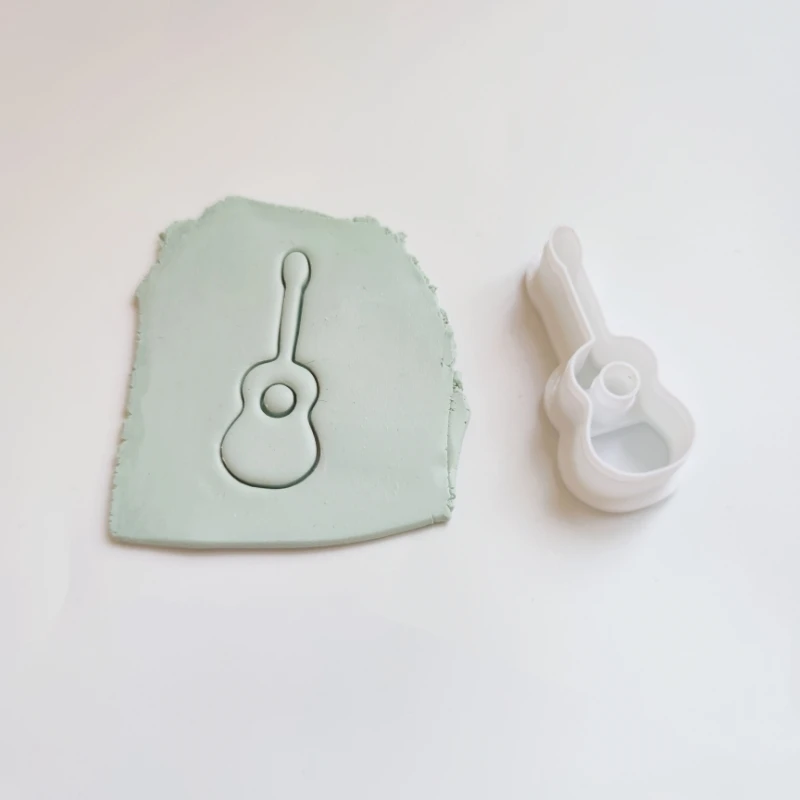 Polymer Clay Tools Guitar Notes Polymer Clay Cutter Musical Polymer Clay Mold DIY Ceramic Earrings Jewelry Pendant Shape Cutting Pottery Tools