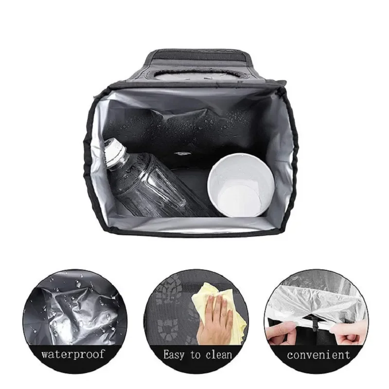 Waterproof Car Trash Can Bin Auto Car Accessories Organizer Garbage Dump For Trash Can Cars Storage Pockets Closeable Portable car storage bag car trash can