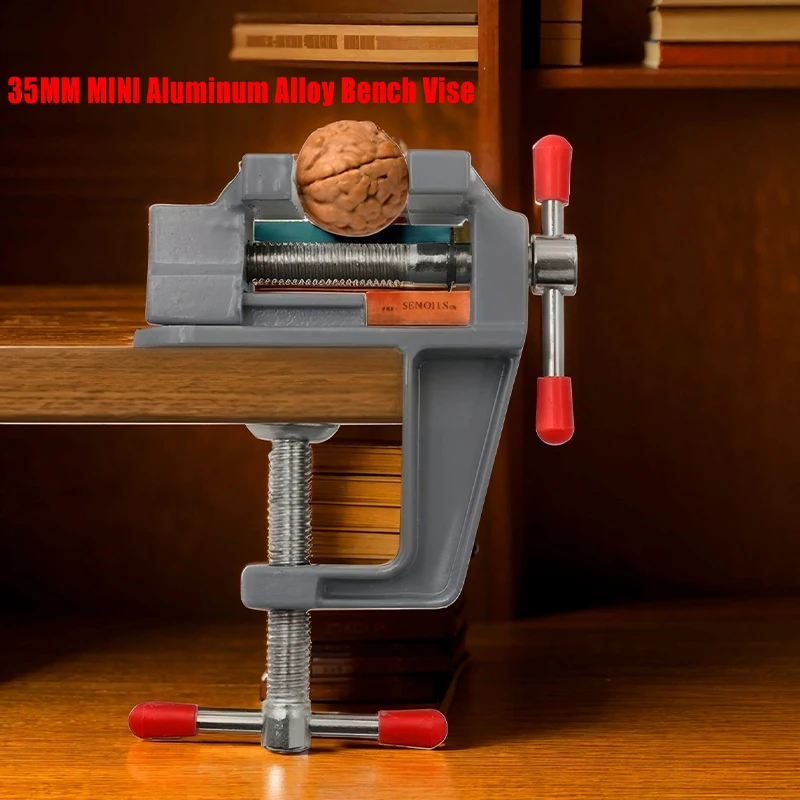 

Aluminum alloy vise 35MM bench vise Multi-function vise Bench vise for repairing tools Used for DIY Crafts Mold Fixed Items