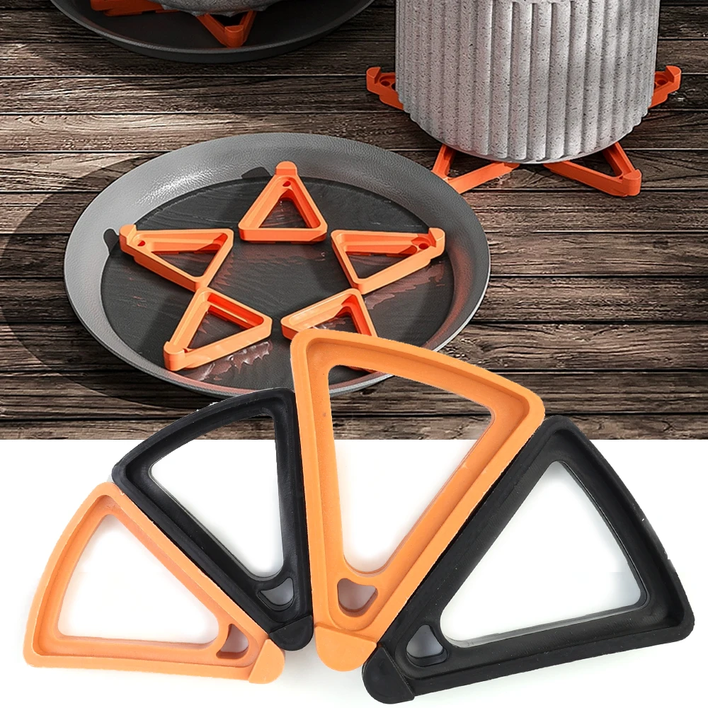 Description Picture 3 of item10/5PCS Pot Trays Plant Flower Pot Feet Stand Invisible Risers Toes Lifters Triangle Ventilation Anti-rot Base Garden Supplies