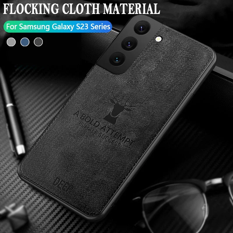 Elegant Slim Fabric Skin Deer Case - Premium Hard Back Cover