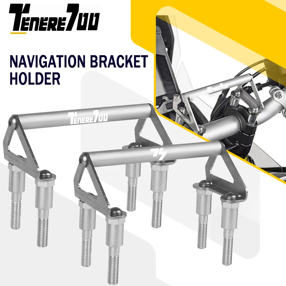 

TENERE 700 Motorcycle GPS Navigation Bracket Supporter Holder For Yamaha Tenere 700 Rally TENERE700 2019-2021 2022 2023 2024