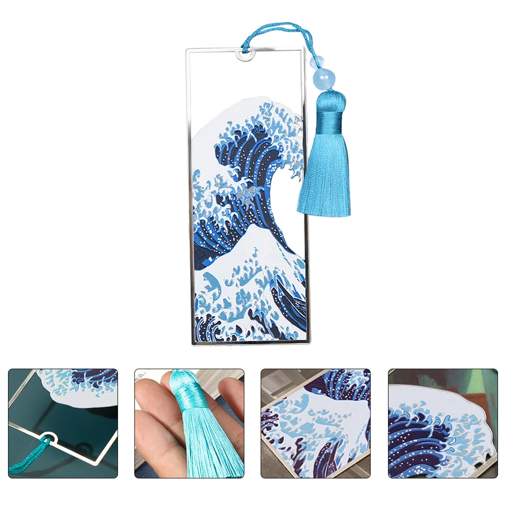 

1Pc Decorative Bookmark Tassel Book Pendant Graduation Gift Reading Supply Blue