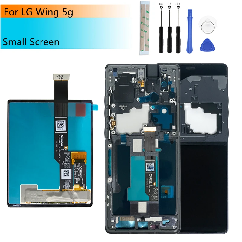 

Запасные части для ЖК-дисплея LG Wing 5G с рамкой LMF100N