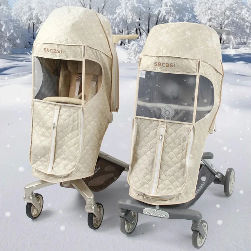 Universal Winter Warm Cold Rain Cover Baby Children Stroller Windshield Stroller Accessories Baby Stroller Rain Cover Windshield