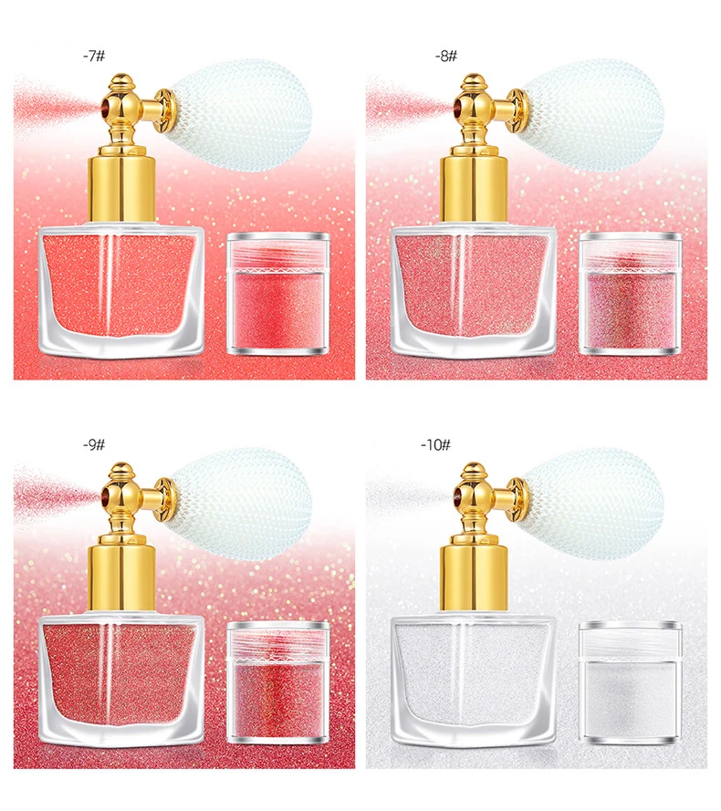 Holographic Glitter Spray Cruelty Free Vegan Highlighter Shiny Long Lasting Face Hair Body Party Clothes Glitter Spray
