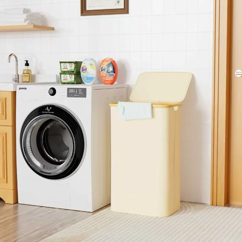 Dirty Clothes Basket 1PC 100 Liter Foldable with Lid Inner Bag laundry basket portable hamper