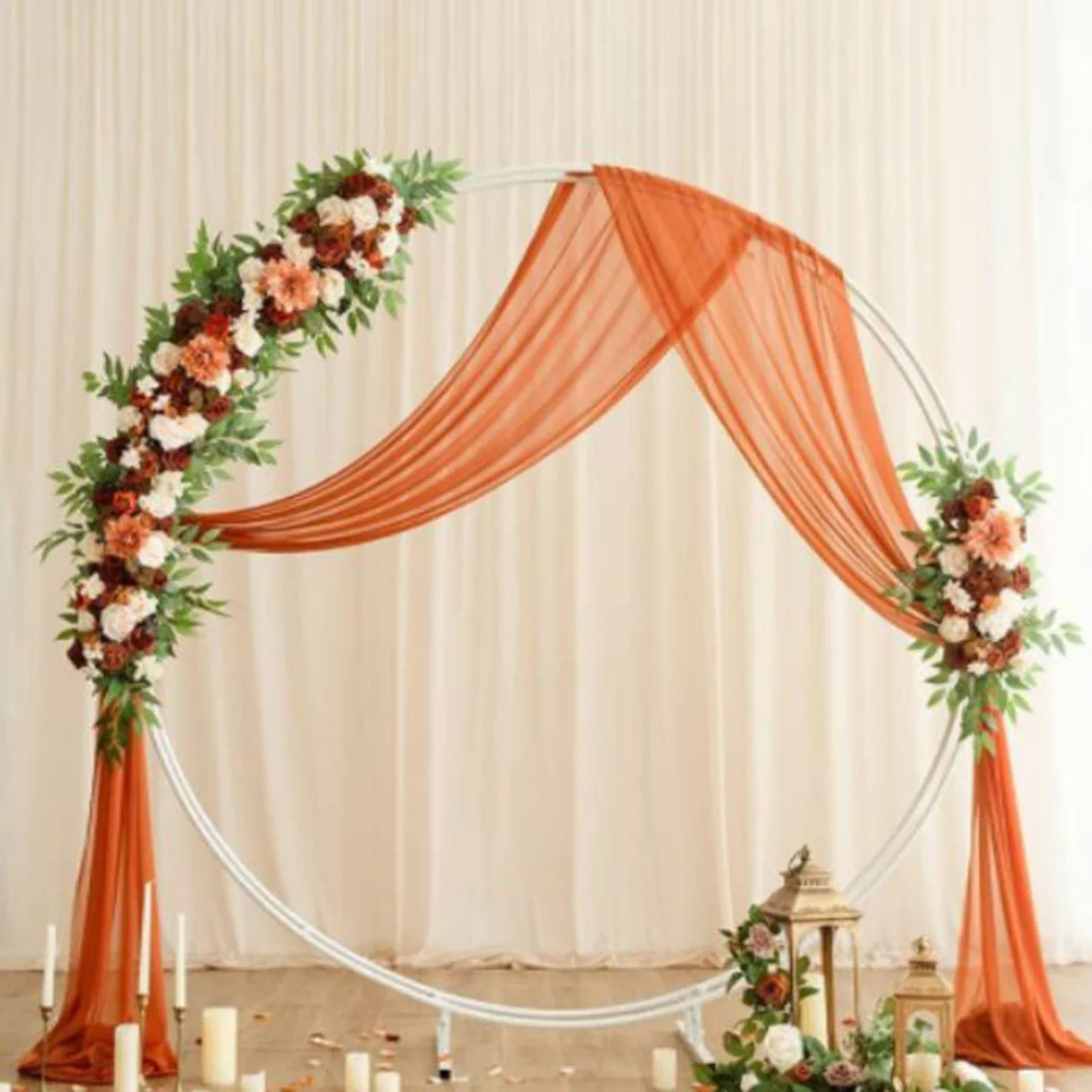 Description Picture 4 of item2Pcs/Set Artificial Arch Flower Swag Table Runner Centerpiece Garland for Wall Wedding Ceremony Sign Floral Decoration Flowers