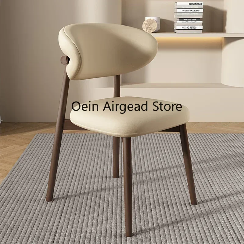 Lounge Vanity Dining Room Chairs Office Single Gamer Home Kitchen Chair Wooden Design Chaises Salle Manger Furniture XR50CY