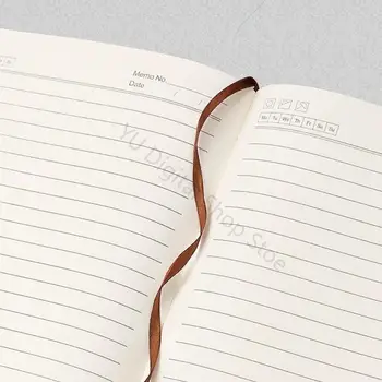 Blocco note aziendali per notebook in pelle PU 96BA con 130 fogli foderati con slot per penne elastiche