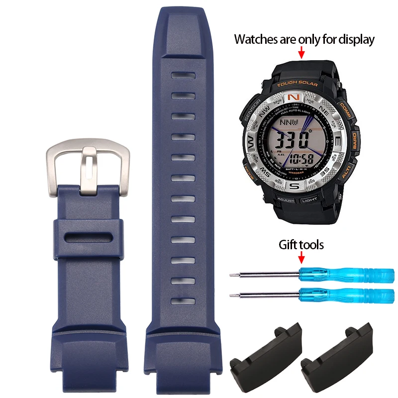 Waterproof Rubber Silicone Watch Strap for Outdoor Adventure Watches
