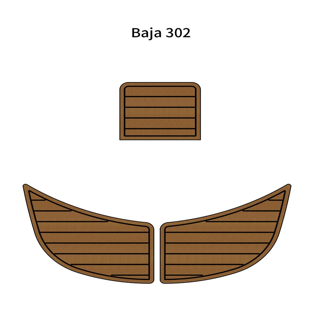 2002 Baja 302 Swim Platform Step Mat Boat EVA Faux Foam Teak Deck Flooring Pad