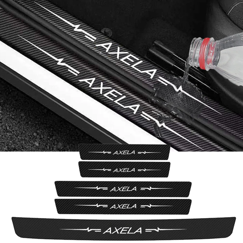 

Наклейки для украшения автомобиля с логотипом для Mazda Axela, прочная водонепроницаемая Защитная пленка с защитой от царапин для передней и задней двери