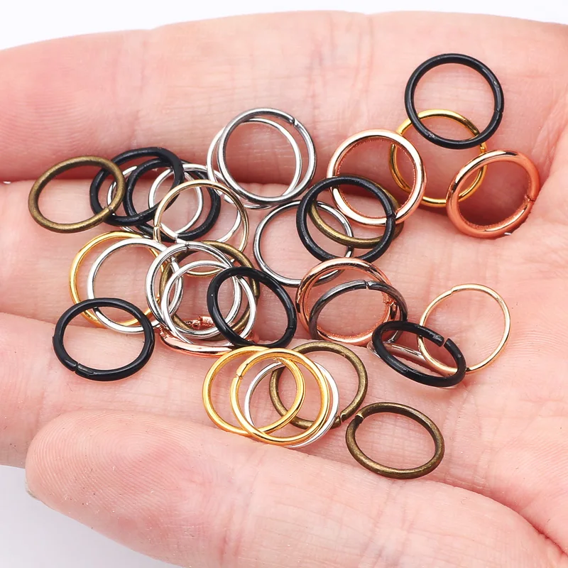 3-16mm Metal Single Round Jump Rings Split Rings Connectors For Diy Jewelry  Finding Making Necklace Bracelets Supplies Wholesale