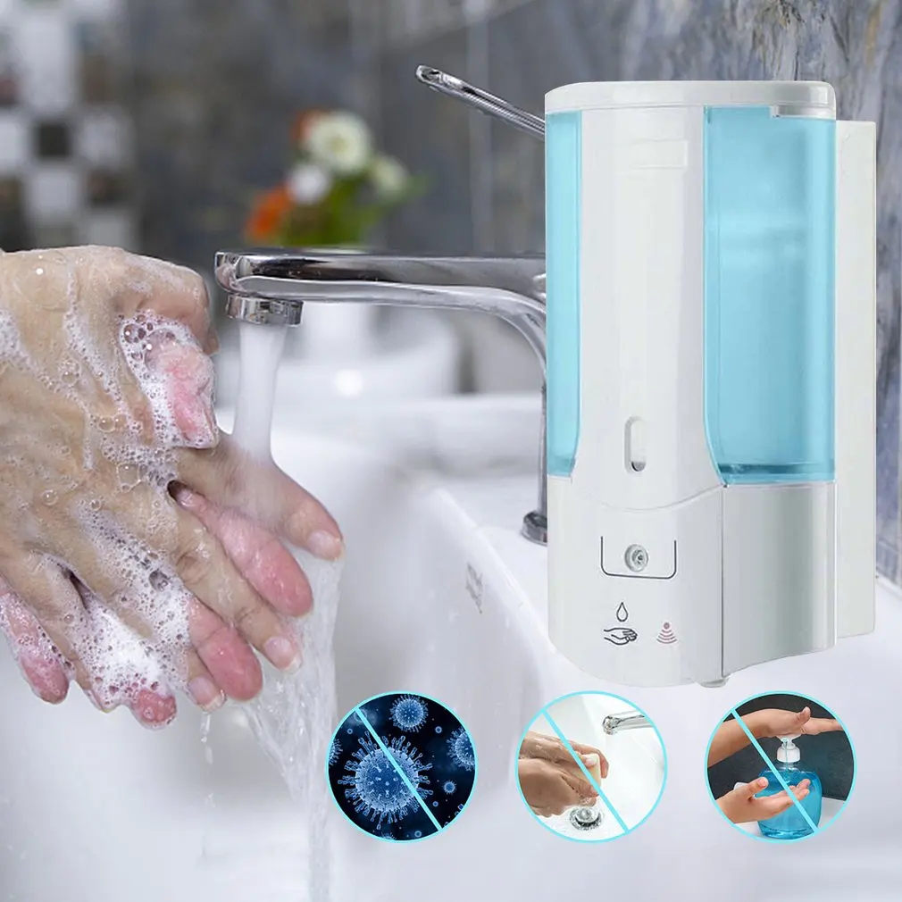 Description Picture 5 of itemWall-mounted Soap Dispenser 500ml Automatic Touchless Sensor Hand Sanitizer Detergent Liquid Soap Dispenser For Bathroom Kitchen