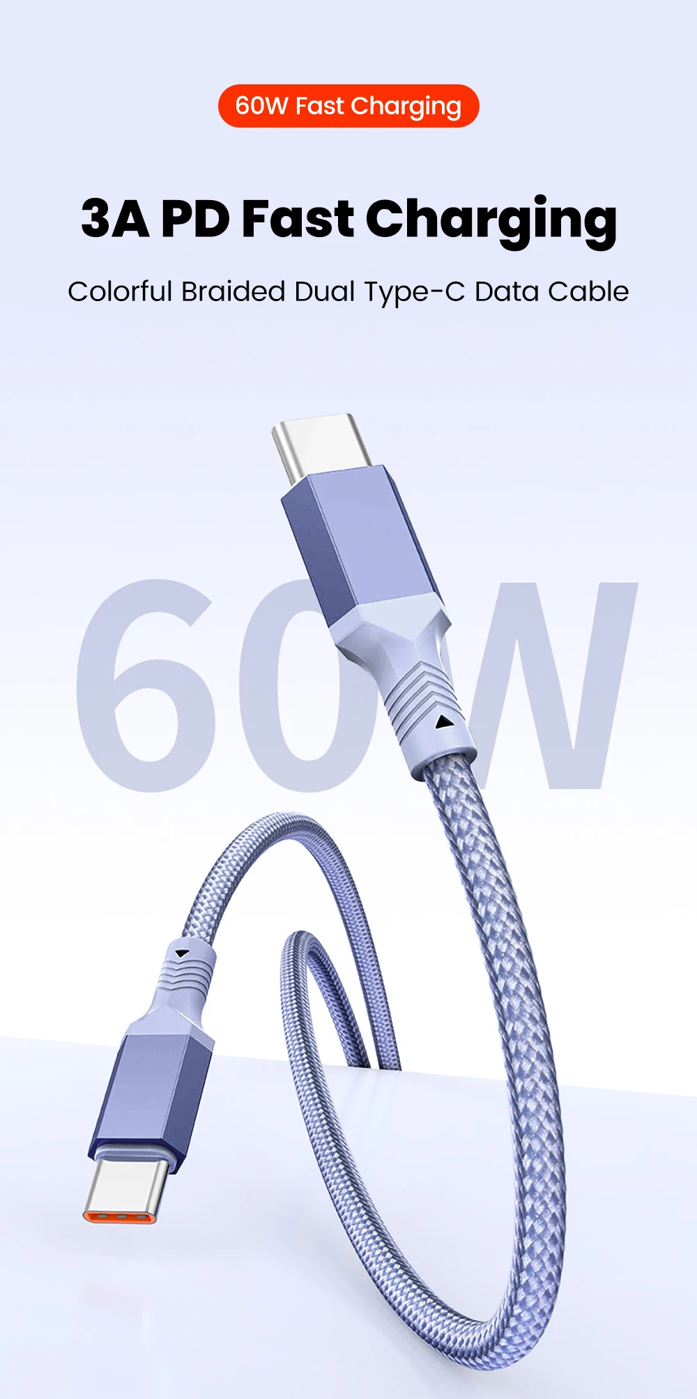 10CM 20CM Short Elbow USB C Cable 60W USB A To Type C Fast Charging Cable for iphone 15 16 Huawei Samsung Xiaomi Power Bank Cord