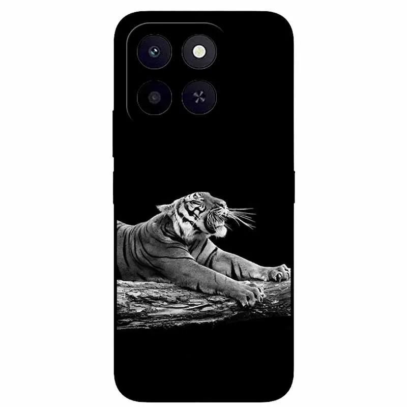 Wolf Bumper Silicone TPU Phone Case - Planet Protective Cool Animal Coque, 6.61