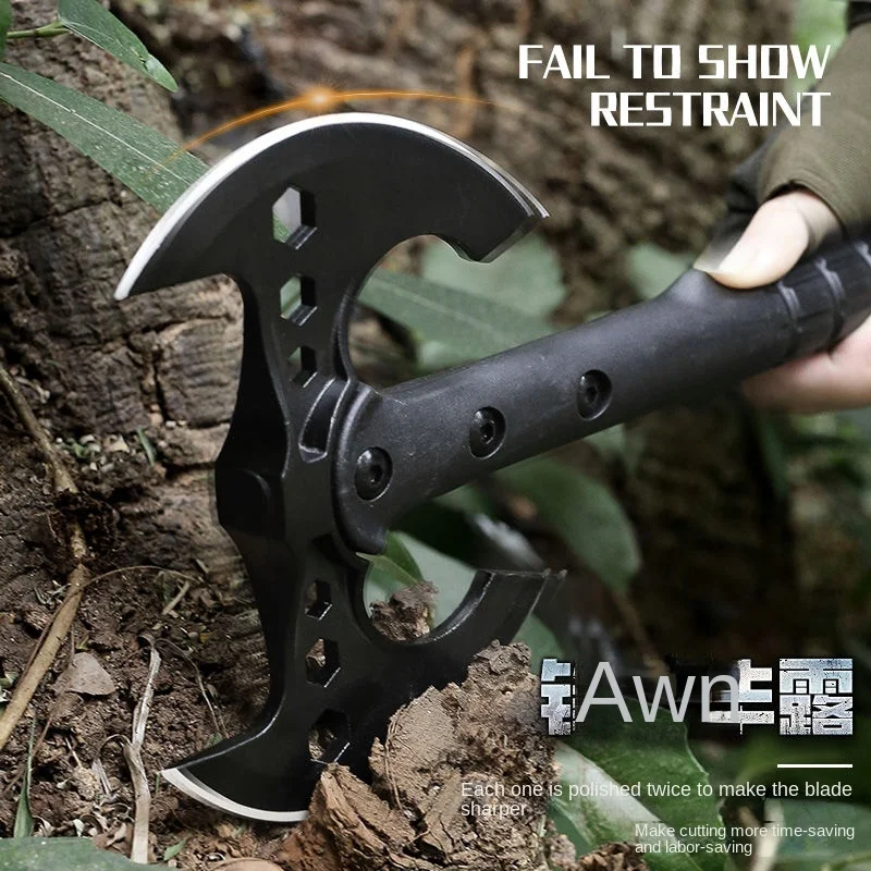 Camping axe Multifunctional sapper axe camping fire devil survival tactics outdoor portable mountain cutting firewood