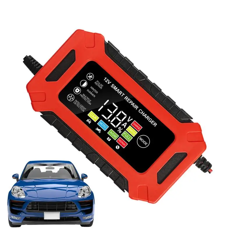 

Battery Chargers 12V Smart Fully Automatic Battery Maintainer Battery Minder With Temperature Compensation For Motorcycle Car