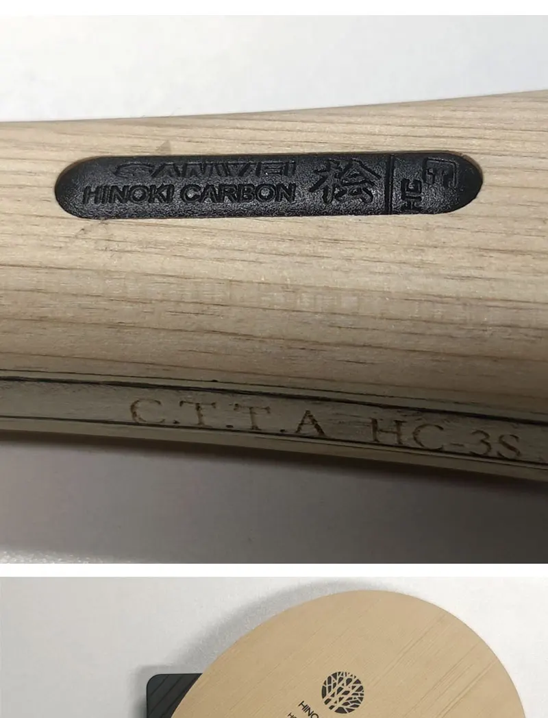 SANWEI HC3S Hinoki Carbon Tischtennisschläger OFF+ Ping-Pong-Klinge für schnelles Angriff mit Schlaufe – Detail 6