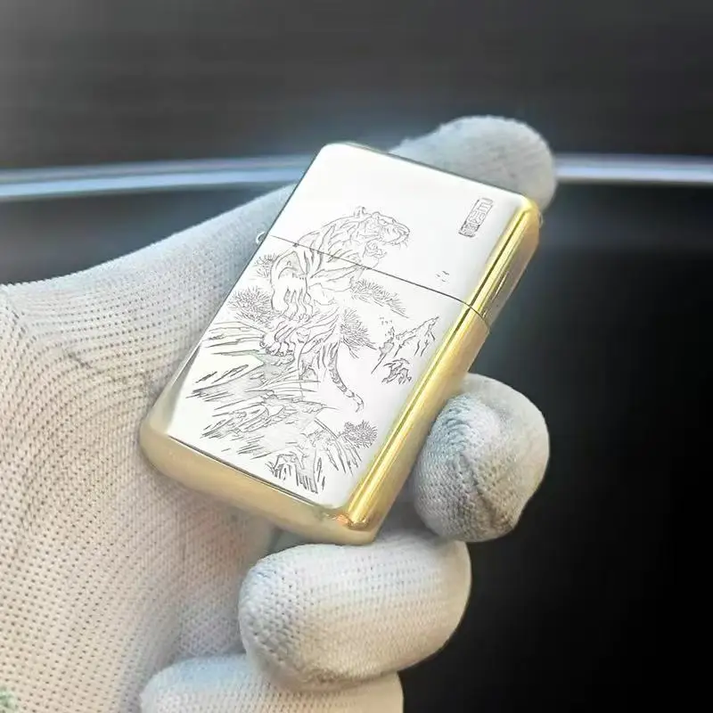 ZORRO's New Z790 Original Copper Kerosene Lighter, Peony Double