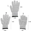 1pair Conductive Silver Fiber Electrode Gloves Pads Electrotherapy Massage herapy Gloves for Phycical 3 Size Massage Gloves 4